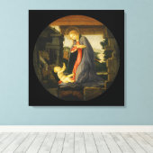 201.ヴァージンが子供を慕う キャンバスプリント (インサイチュ (ウッドフロア))