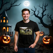201.乳母と幽霊ハロウィン絵を描ズ Tシャツ