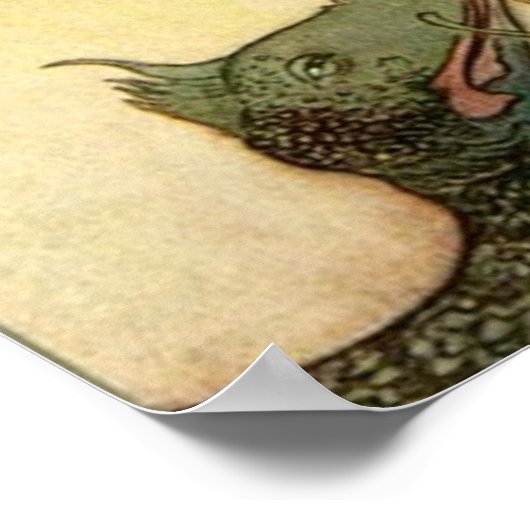 201.人魚と竜の群れ ポスター (角)