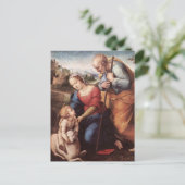 201.仔ヒツジのある聖家族 ポストカード (スタンド正面)