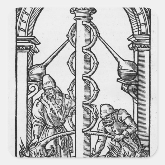 201.仕事の錬金術師 スクエアシール (正面)