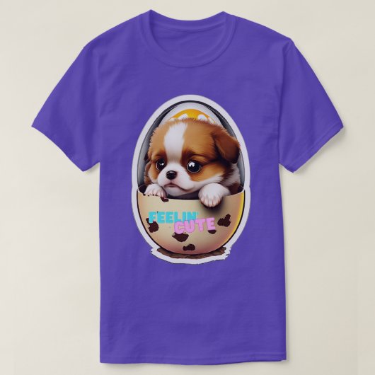 201.卵の中の犬 Tシャツ (デザイン正面)