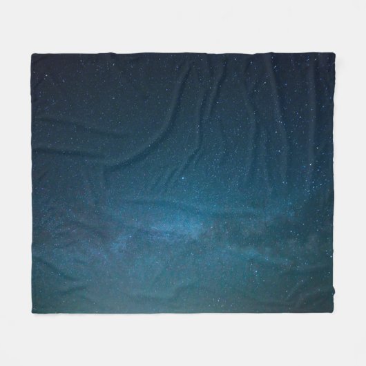 201.夜の星 フリースブランケット (正面(横))