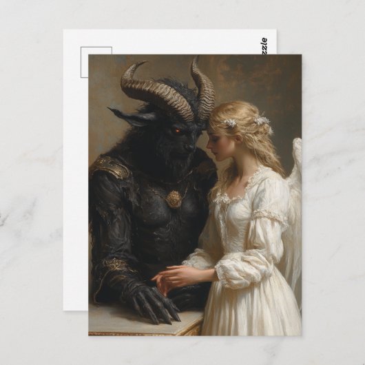 201.天使と闇の悪魔 ポストカード (正面/裏面)