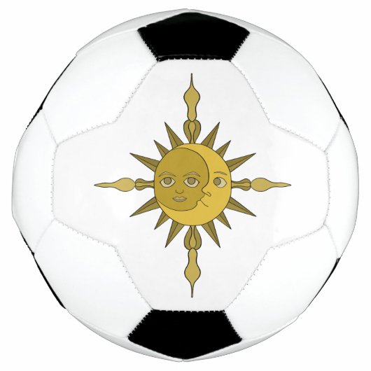 201.太陽と月 サッカーボール (正面)