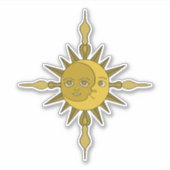 201.太陽と月 シール (正面)