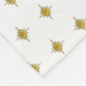 201.太陽と月 フリースブランケット (角)