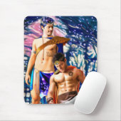 201.太陽と月 マウスパッド (マウス)