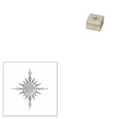 201.太陽と月 ラバースタンプ (押印)