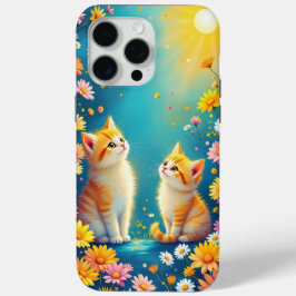 201.太陽の光と子猫 iPhone 15 PRO MAXケース
