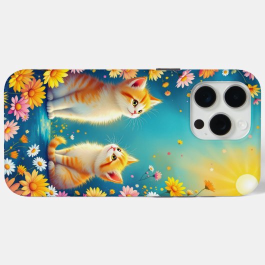 201.太陽の光と子猫 Case-Mate iPhoneケース (裏面 (横))