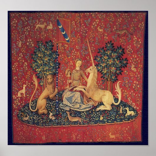 201.婦人と一角獣 ポスター (正面)