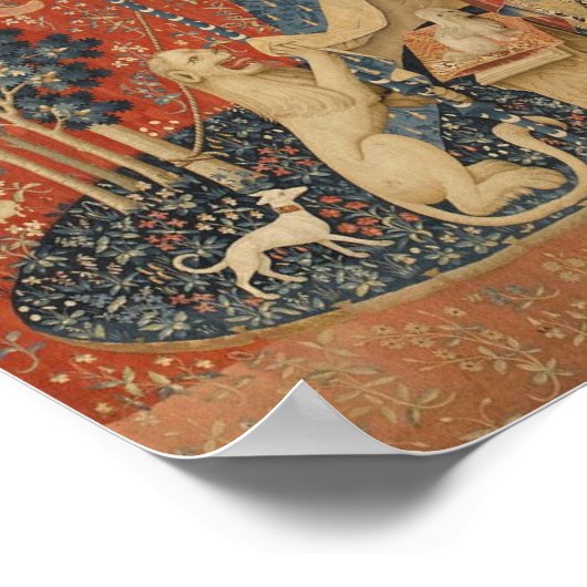 201.婦人と一角獣 ポスター (角)