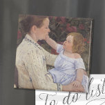 201.子どもの愛撫 |メアリー・カッサット マグネット<br><div class="desc">アメリカの印象派アーティスト、メアリー・カサットによる子供の愛撫(1890)。オリジナル素晴らし油絵キャンバスに描かれた絵画は、幼い子どもを膝に抱えた母親のポートレートを描いている。デザインツールを使用してイメージのカスタム文字を追加したり、イメージをカスタマイズする。</div>