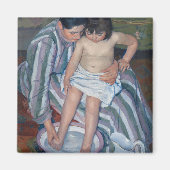 201.子どもの風呂 |メアリー・カッサット マグネット (正面)