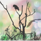 201.孤独なカラス シール (正面)