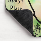 201.孤独なカラス マウスパッド (コーナー)