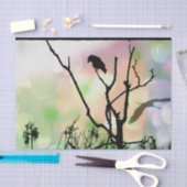 201.孤独なカラス 薄葉紙 (クラフト)