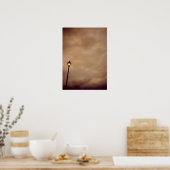 201.孤独なランプの柱 ポスター (キッチン)