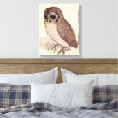 201.小さなフクロウ |アルブレヒト・デュラー キャンバスプリント (インサイチュ (寝室))