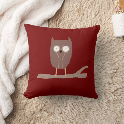 201.小さなフクロウ クッション (ブランケット)