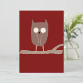 201.小さなフクロウ 招待状 (スタンド正面)
