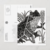 201.小さな歌うカエル ポストカード (正面/裏面)