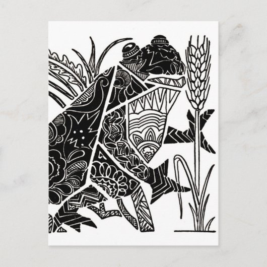 201.小さな歌うカエル ポストカード (正面)