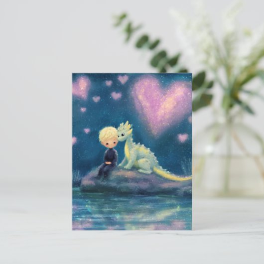 201.少年と彼のドラゴン ポストカード (スタンド正面)