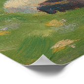 201.岸辺に衣服を着たセーヌ川 ポスター (角)