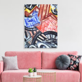 201.工場と橋 キャンバスプリント (インサイチュ (リビング))