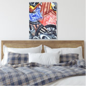 201.工場と橋 キャンバスプリント (インサイチュ (寝室))