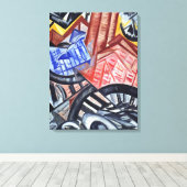 201.工場と橋 キャンバスプリント (インサイチュ (ウッドフロア))