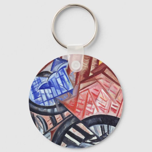 201.工場と橋 キーホルダー (正面)