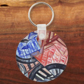 201.工場と橋 キーホルダー (正面)