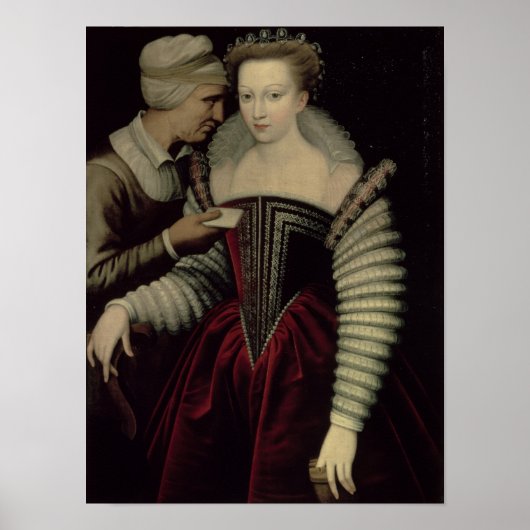 201.愛の手紙、メイドを連れた婦人 ポスター (正面)