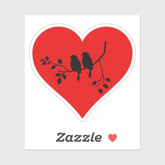 201.愛の鳥 シール (シート)