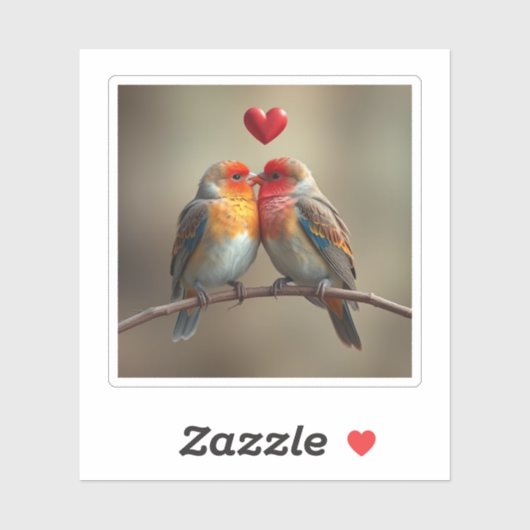 201.愛の鳥 シール (シート)