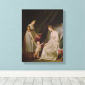 201.授乳している母親 キャンバスプリント (インサイチュ (ウッドフロア))