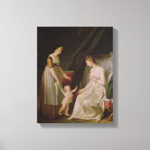 201.授乳している母親 キャンバスプリント