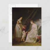 201.授乳している母親 ポストカード (正面/裏面)