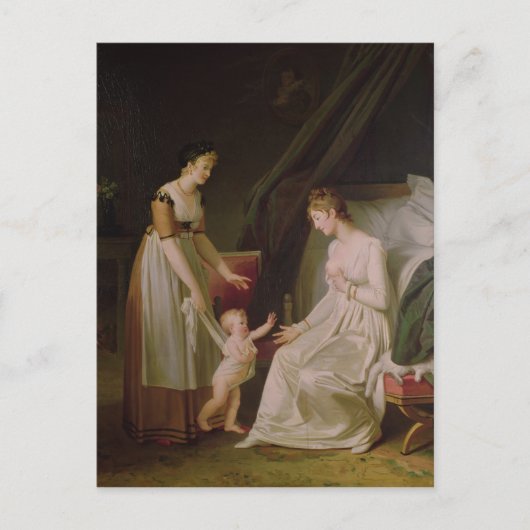 201.授乳している母親 ポストカード (正面)