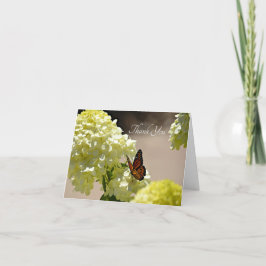 201.（昆虫）オオカバマダラ、モナークと花 サンキューカード