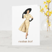 201.昼食をとる女性たち カード (黄色い花)