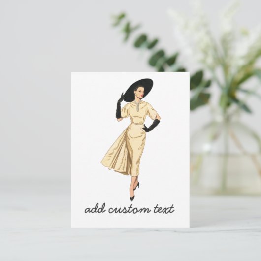 201.昼食をとる女性たち ポストカード (スタンド正面)