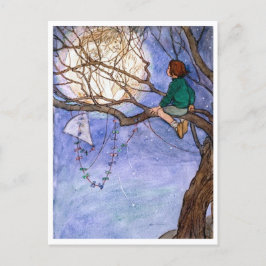 201.月の男のヴィンテージはがき ポストカード