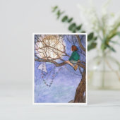 201.月の男のヴィンテージはがき ポストカード (スタンド正面)