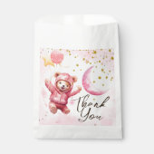 201.月 |女の子ピンク2nd誕生日のお祝いバッグ フェイバーバッグ (正面)