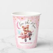 201.月 | Girl Pink 2nd Birthday紙カップ 紙コップ (正面)