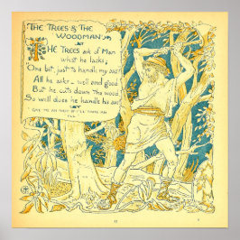 201.木々と木こりのウォルタークレーン ポスター